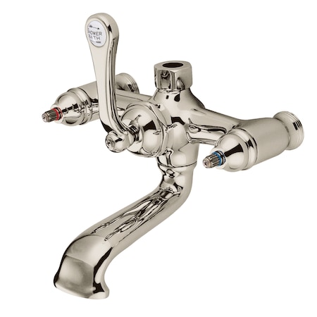 Kingston Brass Tub Faucet Body, Brushed Nickel, Wall; Deck ABT100-8